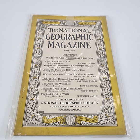 Other - National Geographic Magazine May 1934 No  Insert